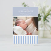 Newborn Baby Birth Announcement Template (Staand voorkant)