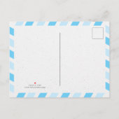 Newborn Baby Boy Announcement Postcard Aankondigingskaart (Achterkant)