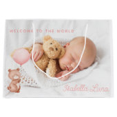Newborn Baby Gift Bag Groot Cadeauzakje (Voorkant)