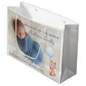 Newborn Baby Gift Bag Groot Cadeauzakje (Voorkant Gekanteld)