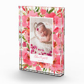 Newborn Baby Girl Floral Custom Fotoblokken (Rechts)