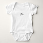 Newborn Baby Mini Me Matching Text Romper (Voorkant)