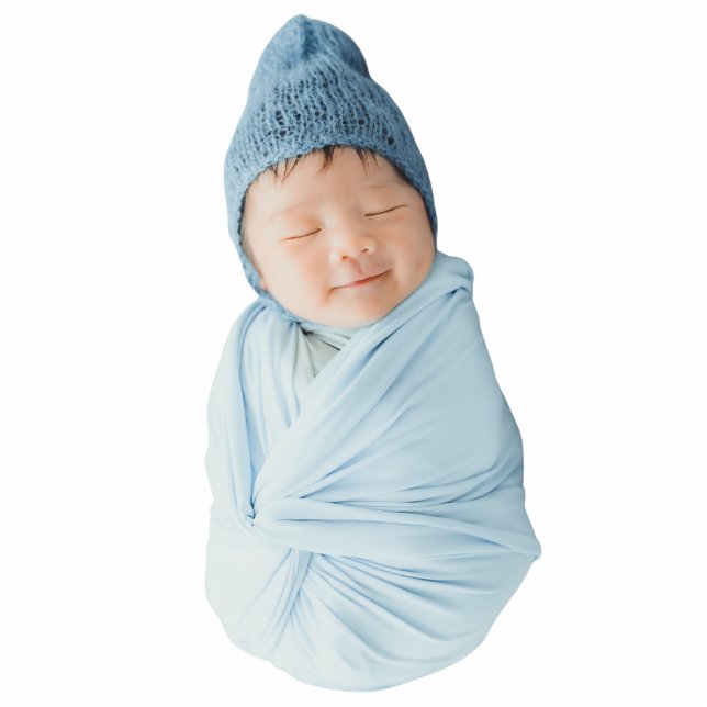 Newborn Baby Photo Statuettes Cutout Staand Fotobeeldje (Voorkant)