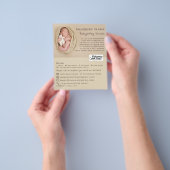 Newborn Baby & Teddy, Babysitter, Daycare, Nursery Flyer (Hand)