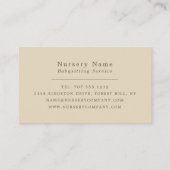 Newborn Baby & Teddy, Babysitter, Daycare, Nursery Visitekaartje (Achterkant)