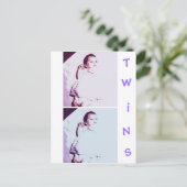 Newborn Baby Twins Briefkaart (Staand voorkant)