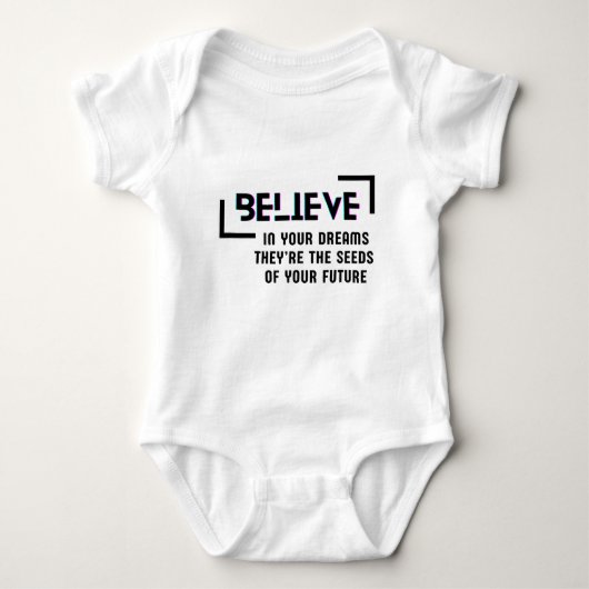 Newborn Bodysuit - Geloof in je dromen (Voorkant)