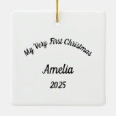 "Newborn Christmas keepsake" Ornament (Achterkant)