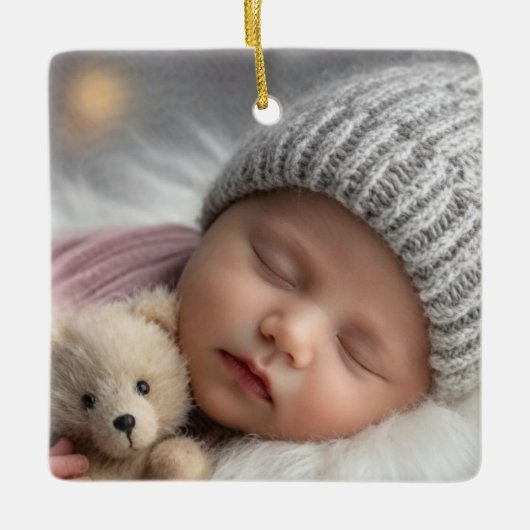 "Newborn Christmas keepsake" Ornament (Voorkant)