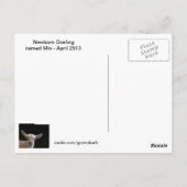 Newborn Doeling Briefkaart (Achterkant)