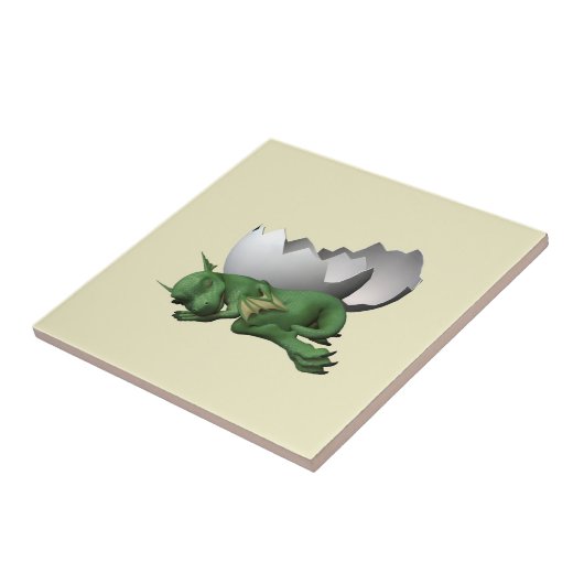 Newborn Dragon Tegeltje (Zijkant)