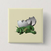 Newborn Dragon Vierkante Button 5,1 Cm (Voorkant)