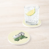 Newborn Dragon Zandsteen Onderzetter (Zijkant)