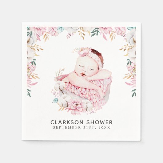 Newborn Floral Servet (Voorkant)