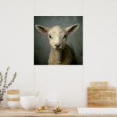Newborn Lamb Poster (Keuken)