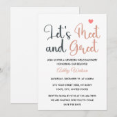 Newborn Meet & Greet Baby Welcome Party Kaart (Voorkant / Achterkant)