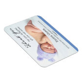 Newborn Modern Baby Foto bedankt Magneet (Rechterzijde)