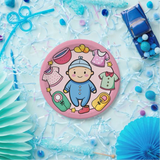 Newborn Party-Bord Papieren Bordje (Feest)