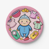 Newborn Party-Bord Papieren Bordje (Voorkant)