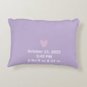 Newborn Photo Collage Throw Pillow Accent Kussen (Achterkant)