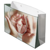 Newborn Photo Gift Bag Groot Cadeauzakje (Achterkant Gekanteld)