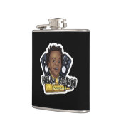 Newborn Records - Flask (zwart) Heupfles (Links)