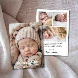 Newborn Scrpty Baby Kaart voor fotoaankondiging