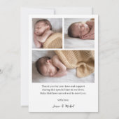 Newborn Scrpty Baby Kaart voor fotoaankondiging (Achterkant)