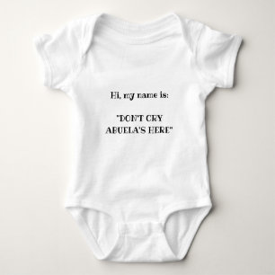 NEWBORN SHIRT BODYSUIT gift ABUELA schattig
