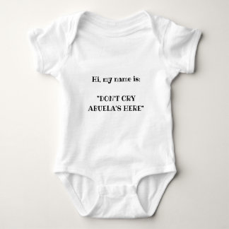 NEWBORN SHIRT BODYSUIT gift ABUELA schattig