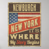 Newburgh New York Poster (Voorkant)