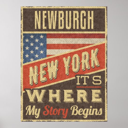 Newburgh New York Poster (Voorkant)