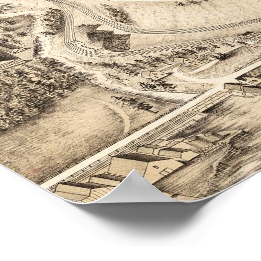 Newburgh, New YorkPanoramic MapNewburgh, NY Poster (Hoek)