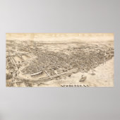 Newburgh, New YorkPanoramic MapNewburgh, NY Poster (Voorkant)