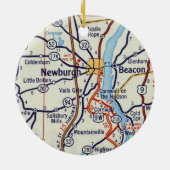 Newburgh NY Keramisch Ornament (Achterkant)