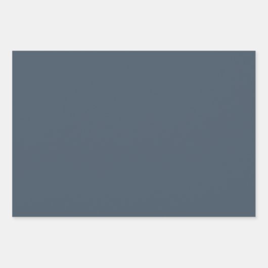 Newburyport Blue Solid Color Inpakpapier Vel (Voorkant)