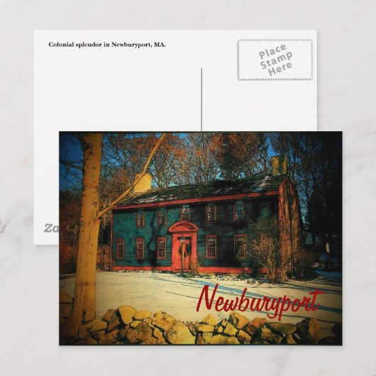 Newburyport-Briefkaart Briefkaart (Voorkant / Achterkant)