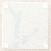 Newburyport, Massachusetts Glazen Onderzetter (Achterkant)