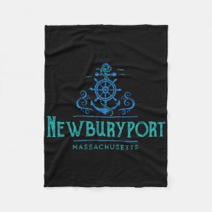 Newburyport Massachusetts Scheepsontwerp  Fleece Deken