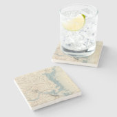 Newburyport, Massachusetts Stenen Onderzetter (Zijkant)