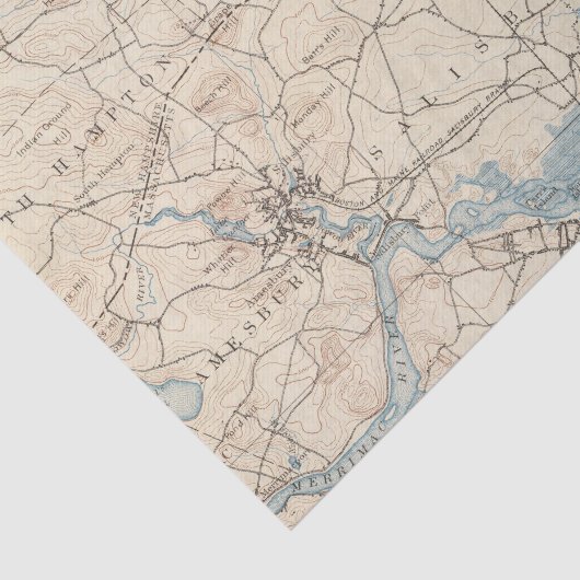 Newburyport, Massachusetts Tissuepapier (Detail)