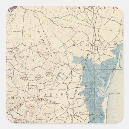 Newburyport, Massachusetts Vierkante Sticker (Voorkant)