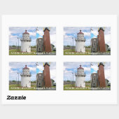 Newburyport Range Lights, Massachusetts Stickers (Vel)
