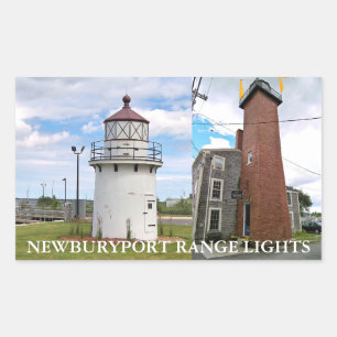 Newburyport Range Lights, Massachusetts Stickers