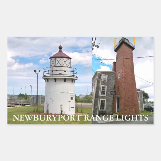 Newburyport Range Lights, Massachusetts Stickers (Voorkant)