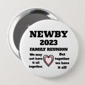 NEWBY FAMILIEREÜNIE 2023 RONDE BUTTON 4,0 CM (Voorkant /achterkant)