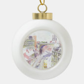 Newcastle AEC Regent Kerstmis bauble Keramische Bal Ornament (Voorkant)