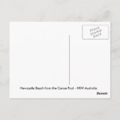 Newcastle Beach uit de Canoe-pool Briefkaart (Achterkant)