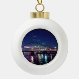 Newcastle-bruggen Keramische Bal Ornament