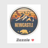 Newcastle, Californië Sticker (Vel)